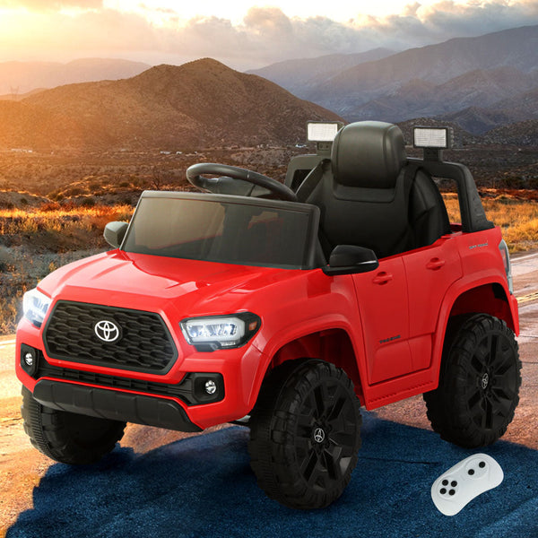 Toyota Ride On Car Kids Electric Cars Tacoma Off Road Jeep 12V Battery Red