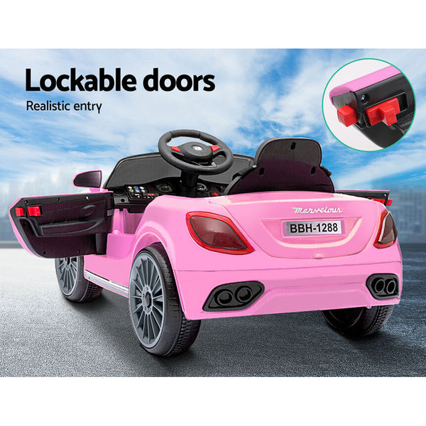 Rigo Kids Ride On Car Battery Electric Toy Remote Control Pink Cars Dual Motor Kids Ride On Toys