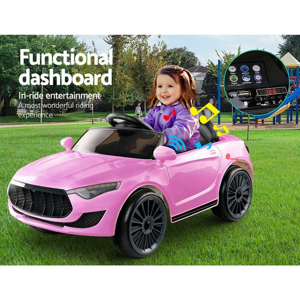 Rigo Kids Ride On Car Battery Electric Toy Remote Control Pink Cars Dual Motor Kids Ride On Toys