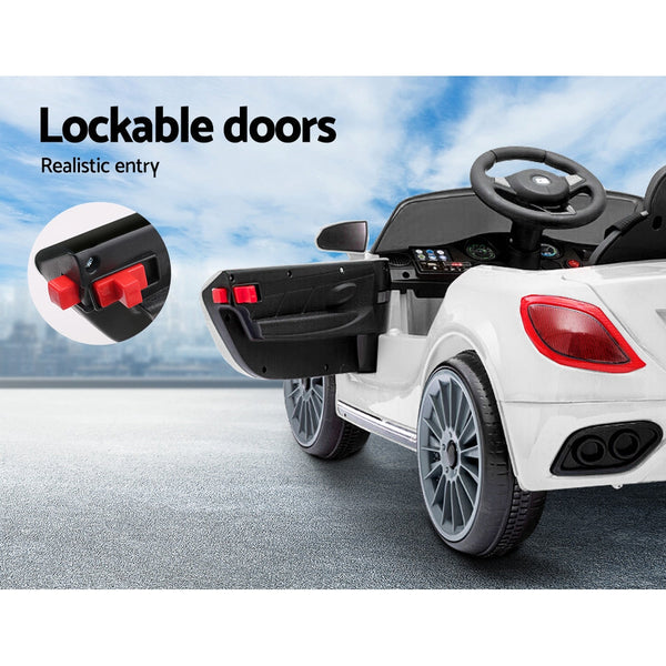 Rigo Kids Ride On Car Electric Toys 12V Battery Remote Control White Mp3 Led Kids Ride On Toys