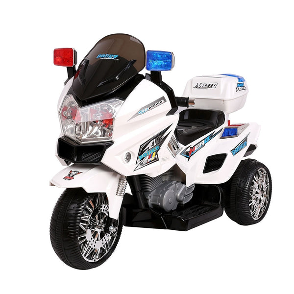 Rigo Kids Ride On Motorbike Motorcycle Car White Kids Ride On Toys