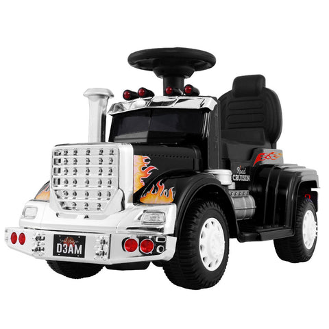 Rigo Ride On Cars Kids Electric Toys Battery Truck Childrens Motorbike Black