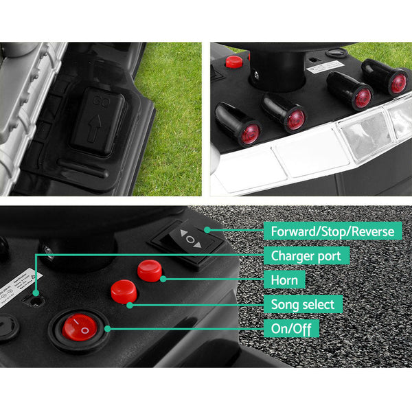 Rigo Kids Ride On Cars Electric Toys Battery Truck Childrens Motorbike Black Kids Ride On Toys