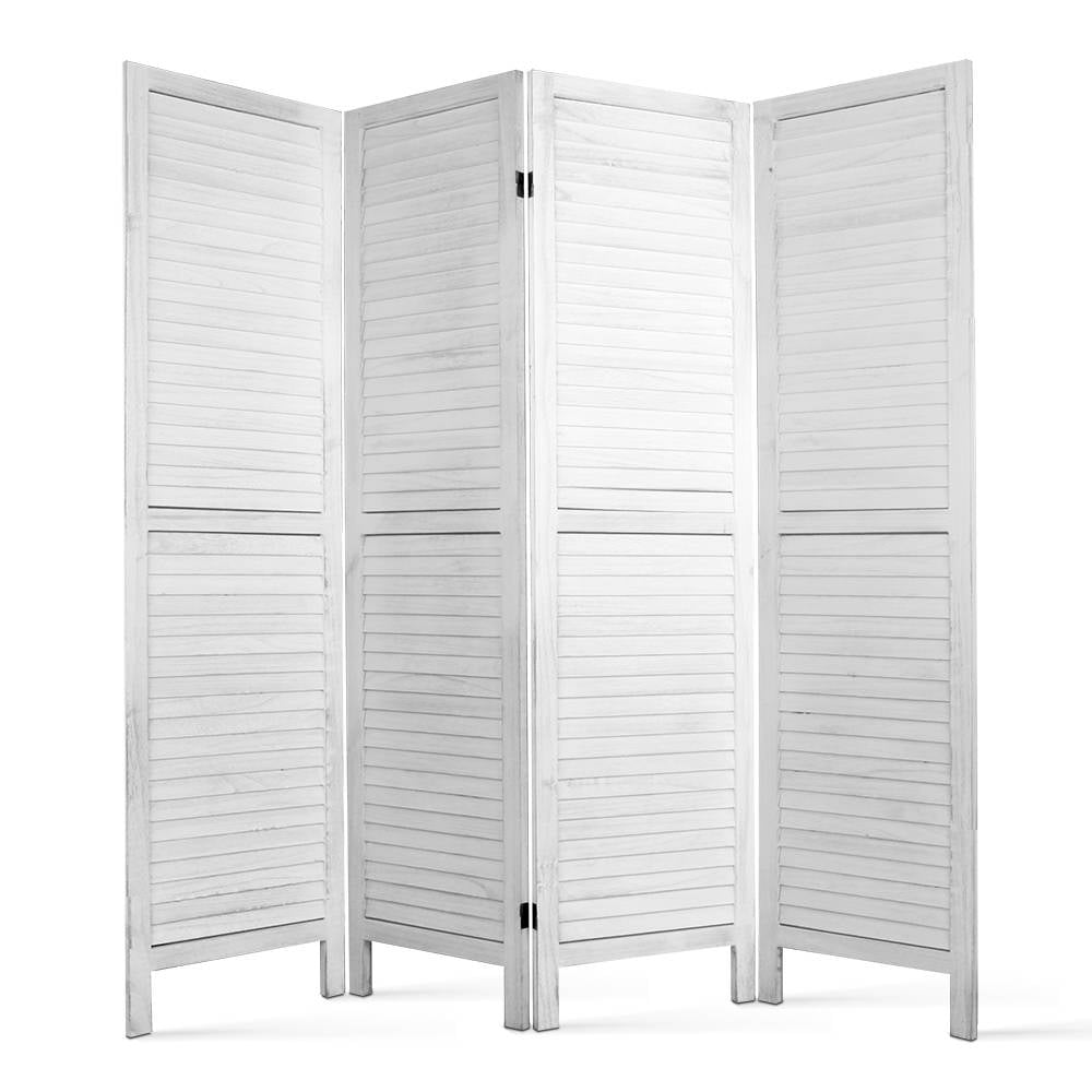 Artiss 4 Panel Foldable Room Divider White Screens & Room Dividers
