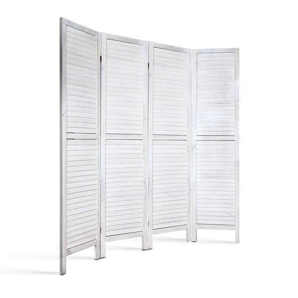 Artiss 4 Panel Foldable Room Divider White Screens & Room Dividers
