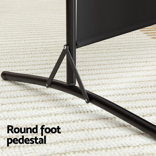 Artiss 4 Panel Room Divider Screen 345X180cm Fabric Black Screens & Room Dividers