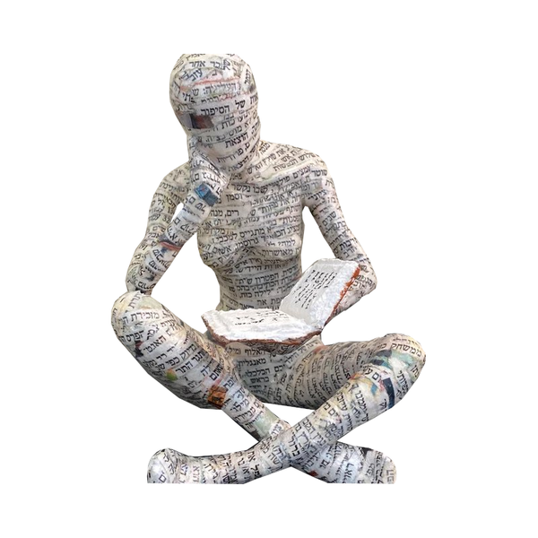 Reading Thoughtful Woman Resin Ornament Bookshelf Decor Sculptures & Figurines