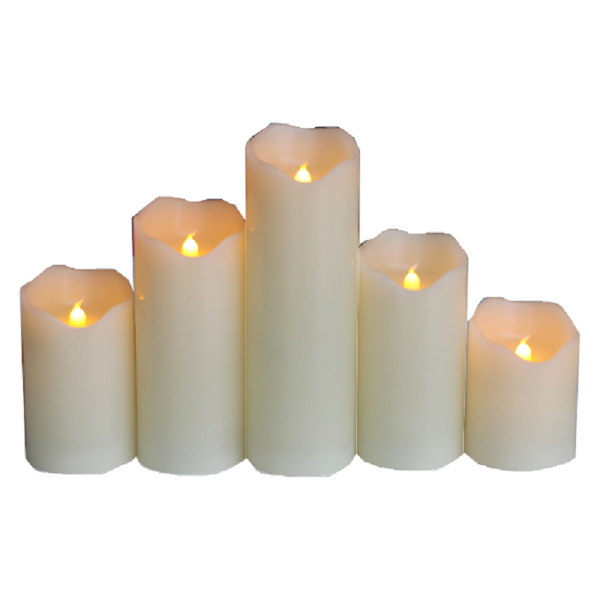 Candles Real Wax Flameless Pillar Candle Home Decor