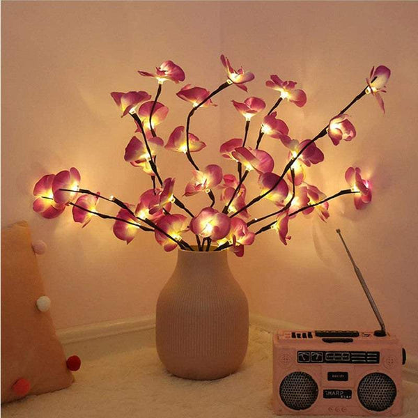 Strip Lights Led Realistic Artificial Flowers Branch Home Decor Table Lamp