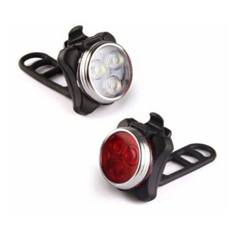 Rechargeable Bike Light Set Super Bright Led Bicycle Lights Front And Rear 4 Mode Options 650Mah Lithium Battery Headlight Waterproof
