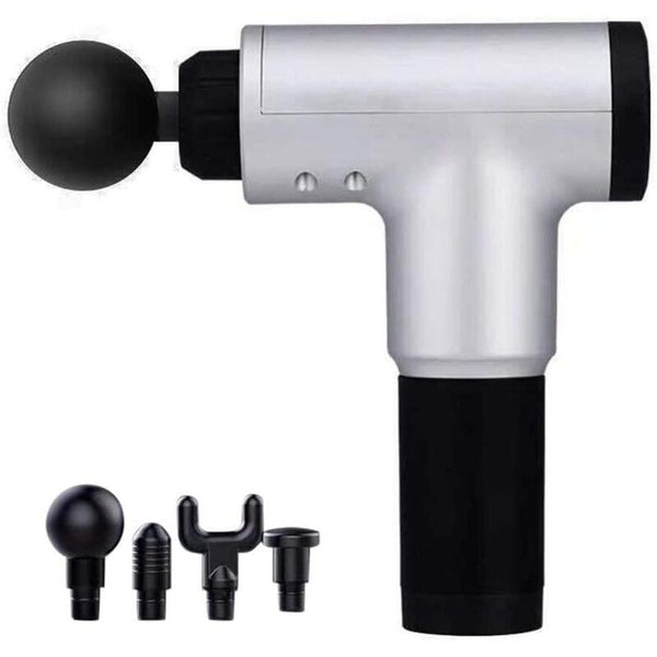 Rechargeable Electric Deep Muscle Tissue Gun With 4 Heads Massagers