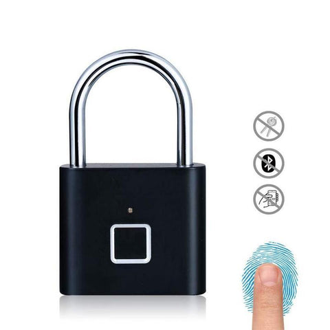 Electronic Door Locks Handles Rechargeable Fingerprint Smart Padlock