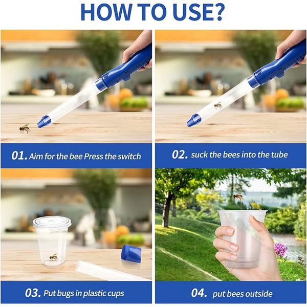 Rechargeable Insects Catcher No Killing Bugs Vacuum Ecofriendly Led Insect Zappers