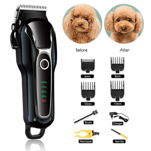 Rechargeable Professional Dog Hair Trimmer Cat Low Noise Electrical Clipper Grooming Clippers & Trimmers