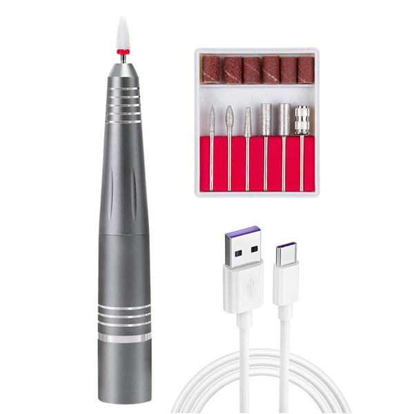 Electric Files & Tools Rechargeable Electric Nail File Cordless Drill Machine Kit For Acrylic Gel Manicure