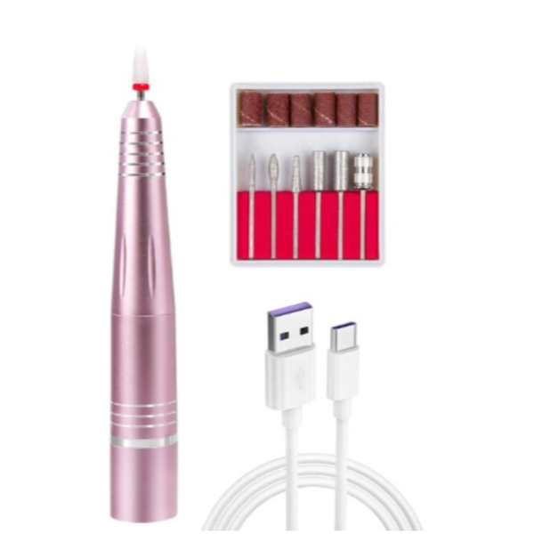 Electric Files & Tools Rechargeable Electric Nail File Cordless Drill Machine Kit For Acrylic Gel Manicure