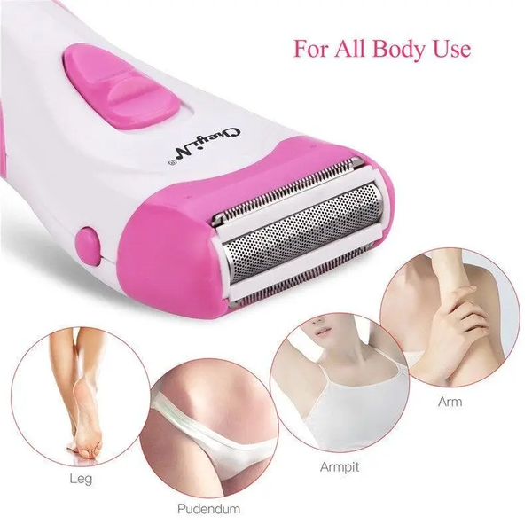Rechargeable Lady Shaver Women Epilator Electric Hair Removal Face Arm Leg Pink Epilators & Electrolysis