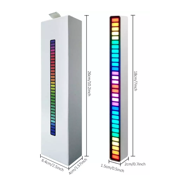 Rechargeable Led Light Strip Rgb Activated Music Rhythm