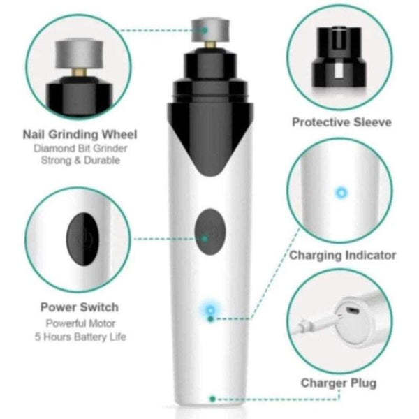 Rechargeable Nail Grinder And File Grooming Tools Painless Clipper For Dogs Cat Dog Grooming