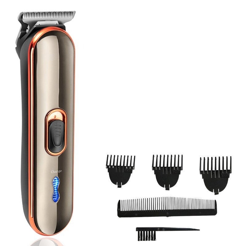 Rechargeable Electric Hair Clipper For Men Titanium Ceramic Blade Barber Cordless Trimmer Cutting Machine