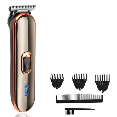 Rechargeable Electric Hair Clipper Trimmer Men Titanium Ceramic Blade Barber Cordless Clippers & Trimmers