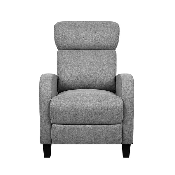 Artiss Fabric Reclining Armchair Grey Sofas Armchairs & Couches