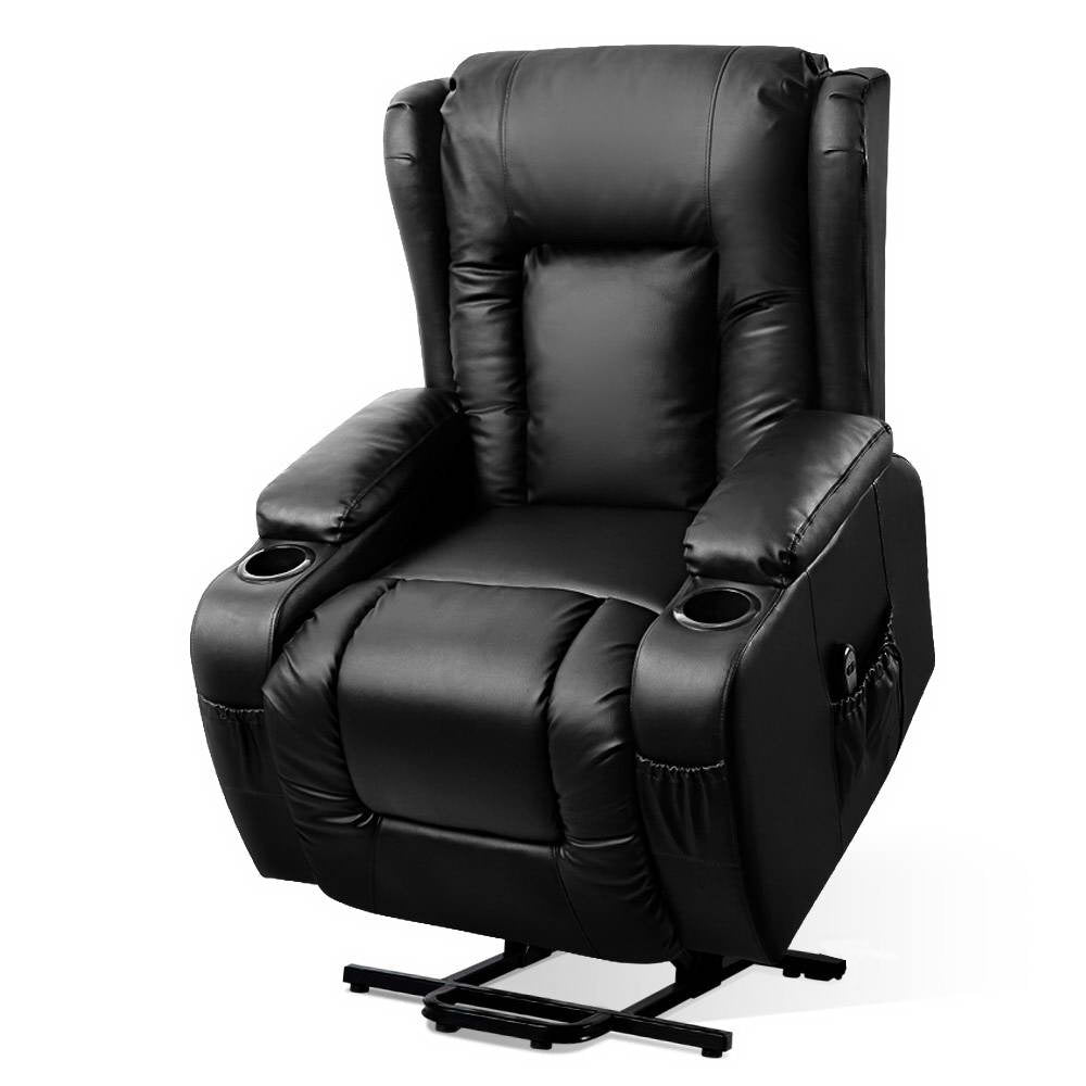 Artiss Electric Recliner Chair Lift Heated Massage Chairs Lounge Sofa Leather Electric Massage Chairs