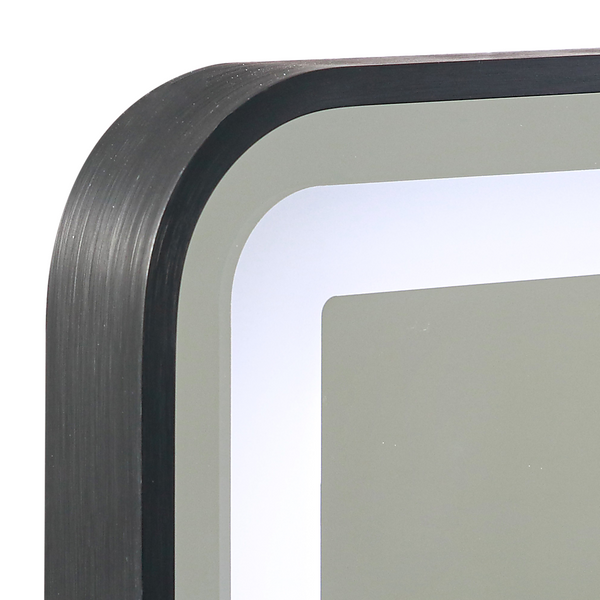 Della Francesca Rectangular Mirror Led Anti Fog Illuminated Bathroom Living Room 90X70cm Mirrors