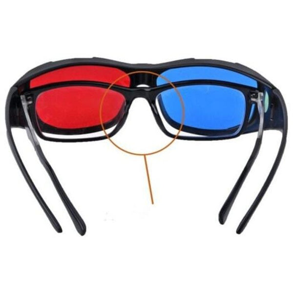 Red Blue 3D Glasses / Cyan Anaglyph Simple Movie Game Extra Upgrade Style 3D Tv Glasses & Accessories