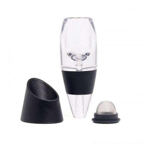 Red Wine Aerator Filter Decanter Essential Black Decanters