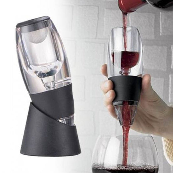 Red Wine Aerator Filter Decanter Essential Black Decanters