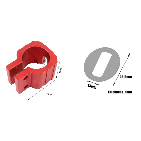 Red Folding Clamp For Electric Scooter 8X 10X 11X Dualtron Dt3 Thunder Accessories Parts