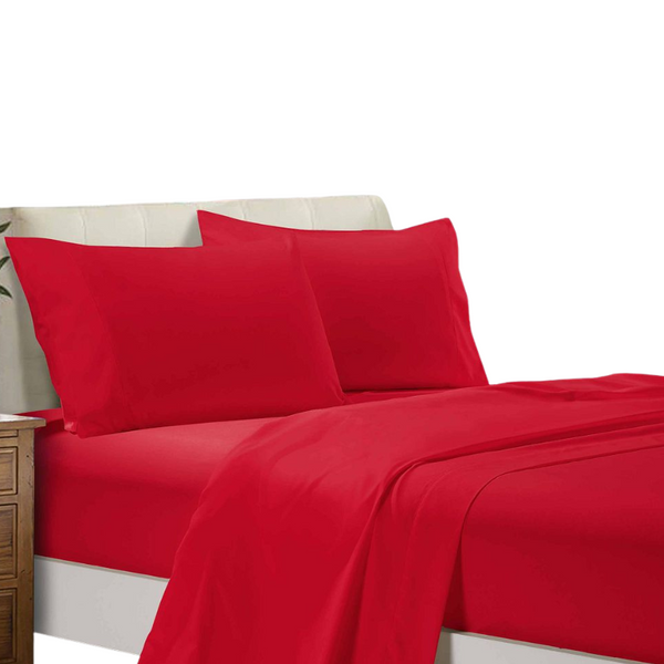 Fabric Fantastic 1000Tc Ultra Soft Single Size Bed Flat & Fitted Sheet Set Sheets