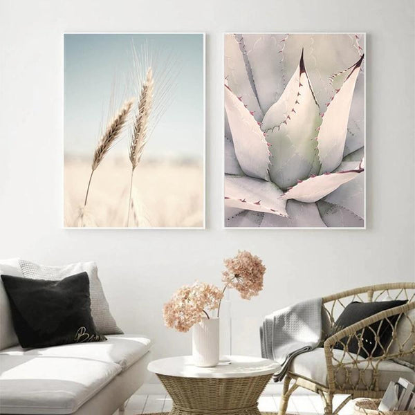 Roam Canvas Scandinavian Landscape Seagrass Wheat Prints Posters & Prints