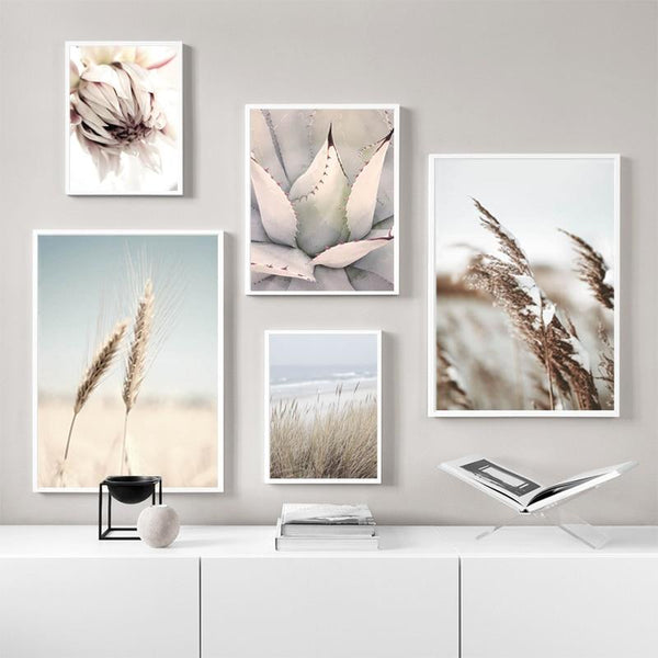 Roam Canvas Scandinavian Landscape Seagrass Wheat Prints Posters & Prints
