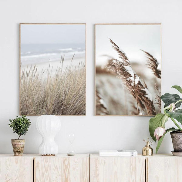 Roam Canvas Scandinavian Landscape Seagrass Wheat Prints Posters & Prints
