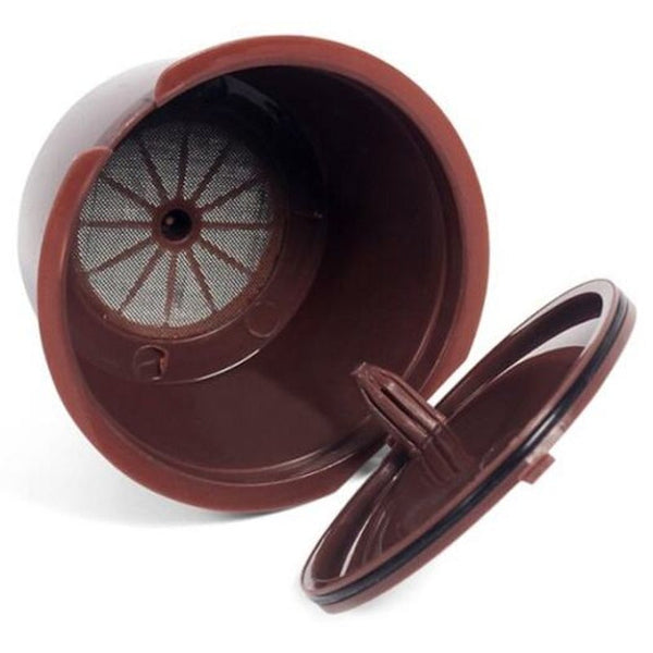 Refillable Dolce Gusto Coffee Capsule 2Pcs Brown Pack Of Coffee Pods