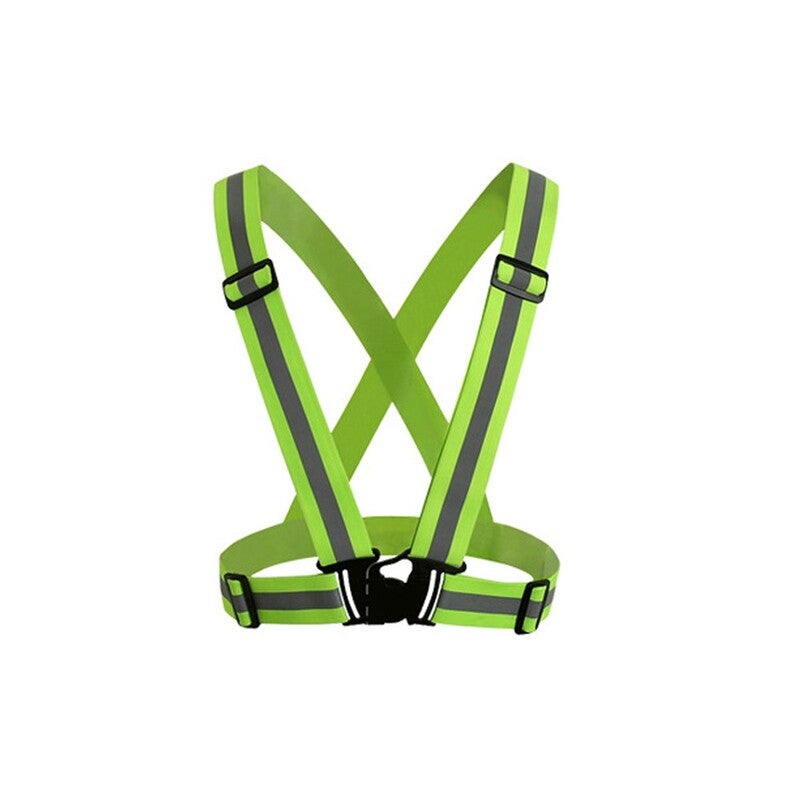 Reflective Vest With High Visibility Bands Tape Green Safety Vests