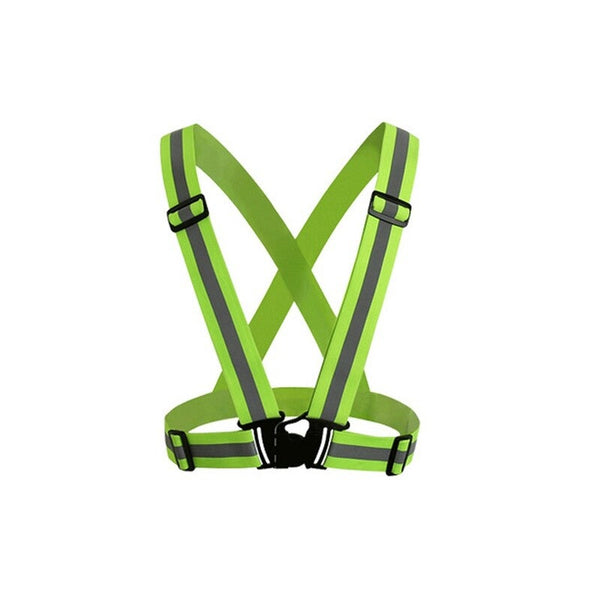 Reflective Vest With High Visibility Bands Tape Green Safety Vests