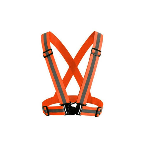 Reflective Vest With High Visibility Bands Tape Orange