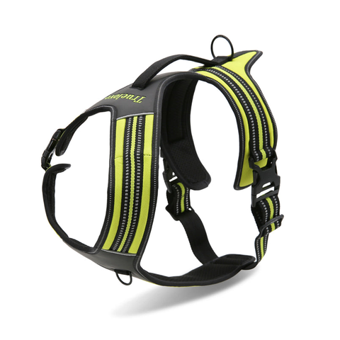 Harnesses True Love Reflective Heavy Duty Harness Neon Yellow