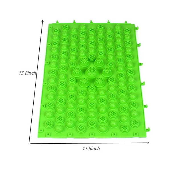 Reflexology Foot Massage Pad Toe Pressure Plate Mat Alien Green Massagers