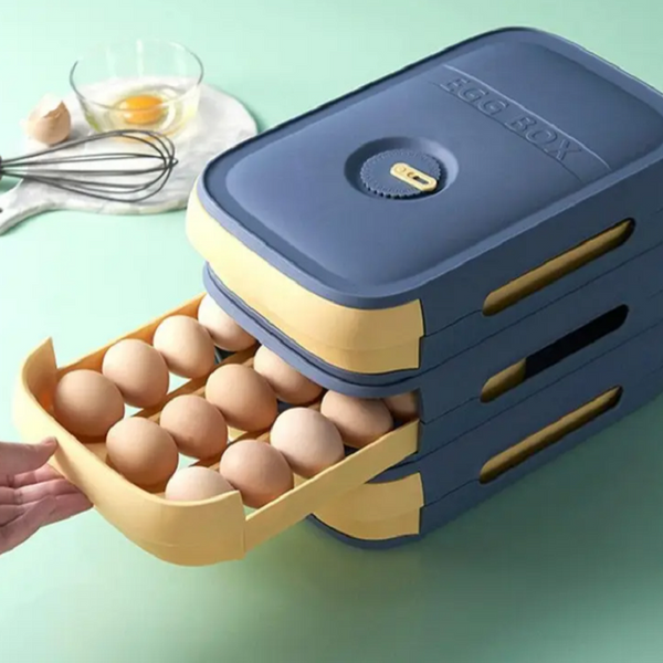 Refrigerator Egg Storage Box Organizer Drawer Type Case Holder Kitchen Accessory Fresh Dumplings