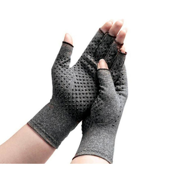 Rehabilitation Bumps Training Nursing Grip Gloves Open Finger Gloves & Mittens
