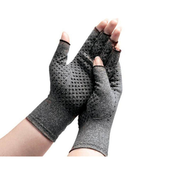 Rehabilitation Bumps Training Nursing Grip Gloves Open Finger