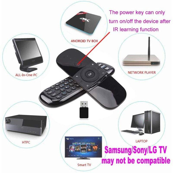 Tv Remote Controls Mouse 2.4G Wireless Smart Keyboard For Android Box / Pc Projector One Computer Keyboards & Keypads