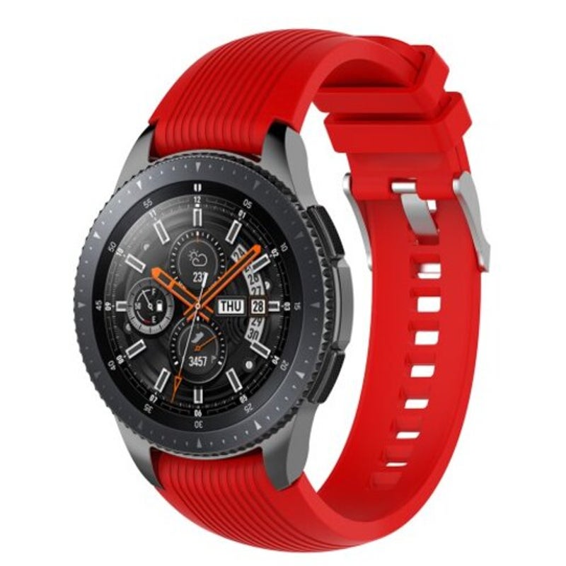 Replacement Silicone Bracelet Strap Watch Band For Samsung Galaxy 46Mm Red Watch Bands