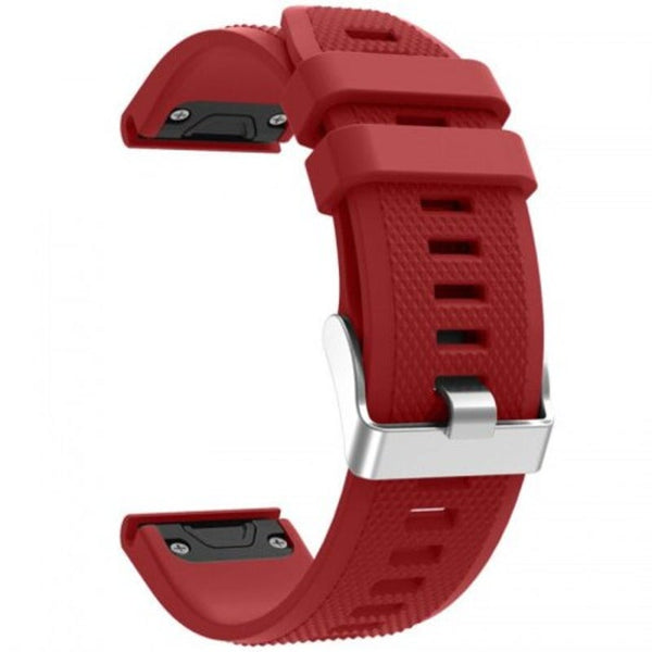 Replacement Silicone Watch Band Wrist Strap For Garmin Fenix 5 / Forerunner 935 Red Watch Bands