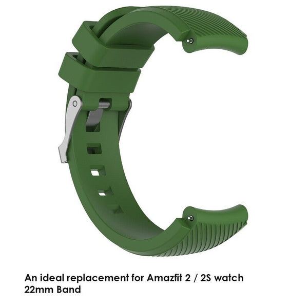 Replacement Watch Band 22Mm Sport Wristband Army Green