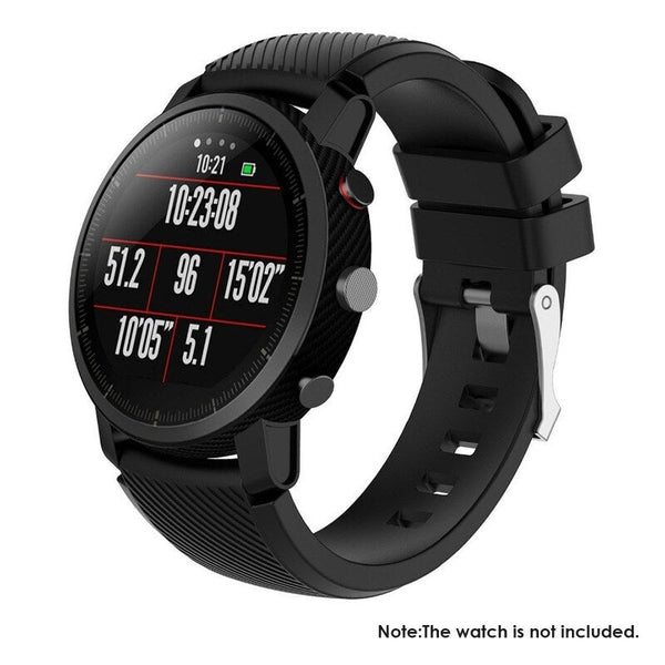 Replacement Watch Band 22Mm Sport Wristband Black Watch Bands